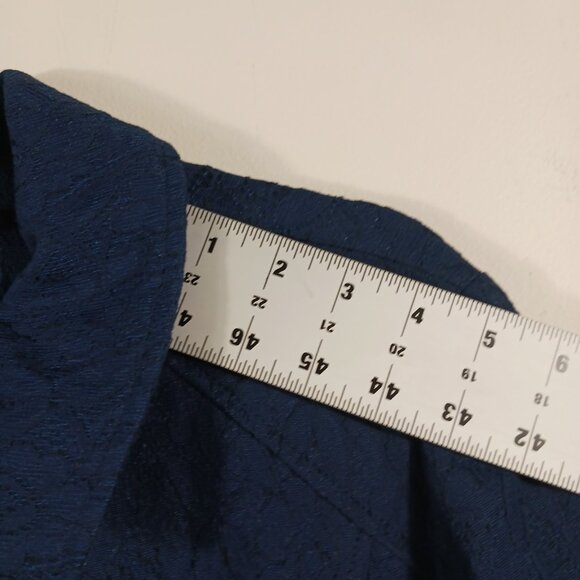 Susan Graver Navy Lace Topper - Jacket, Zip Front, Long Sleeve, Lt. Wt., Sz Med. - Picture 12 of 16